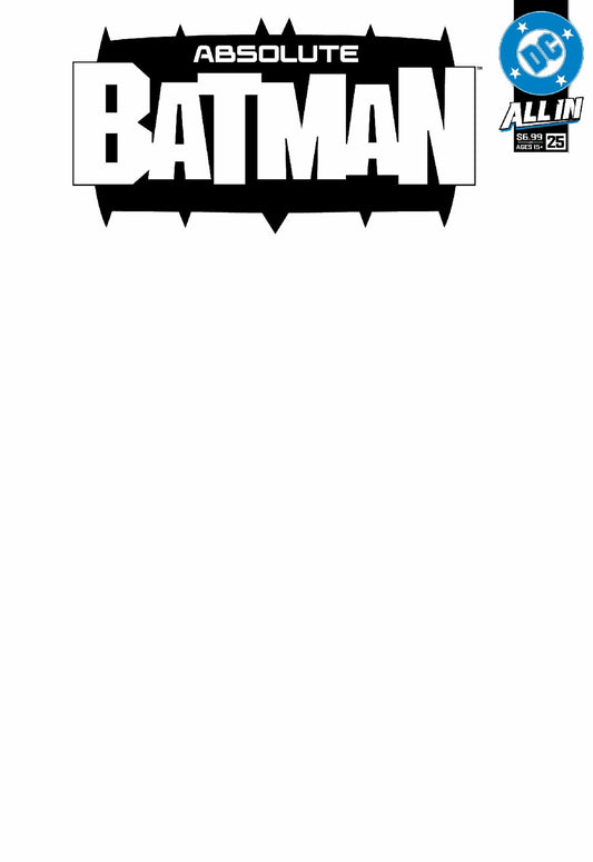 Absolute Batman #25 E Blank Variant (10/28/2026) Dc