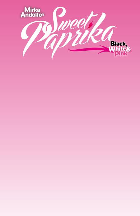 Mirka Andolfos Sweet Paprika Black White & Pink Halloween Special #1 (Of 2) G Blank Sketch Variant ( (10/21/2026) Image