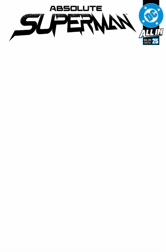Absolute Superman #25 E Blank Variant (11/04/2026) Dc