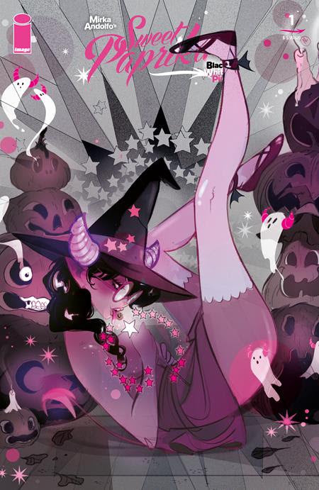 Mirka Andolfos Sweet Paprika Black White & Pink Halloween Special #1 (Of 2) E 1:50 Homare (10/21/2026) Image
