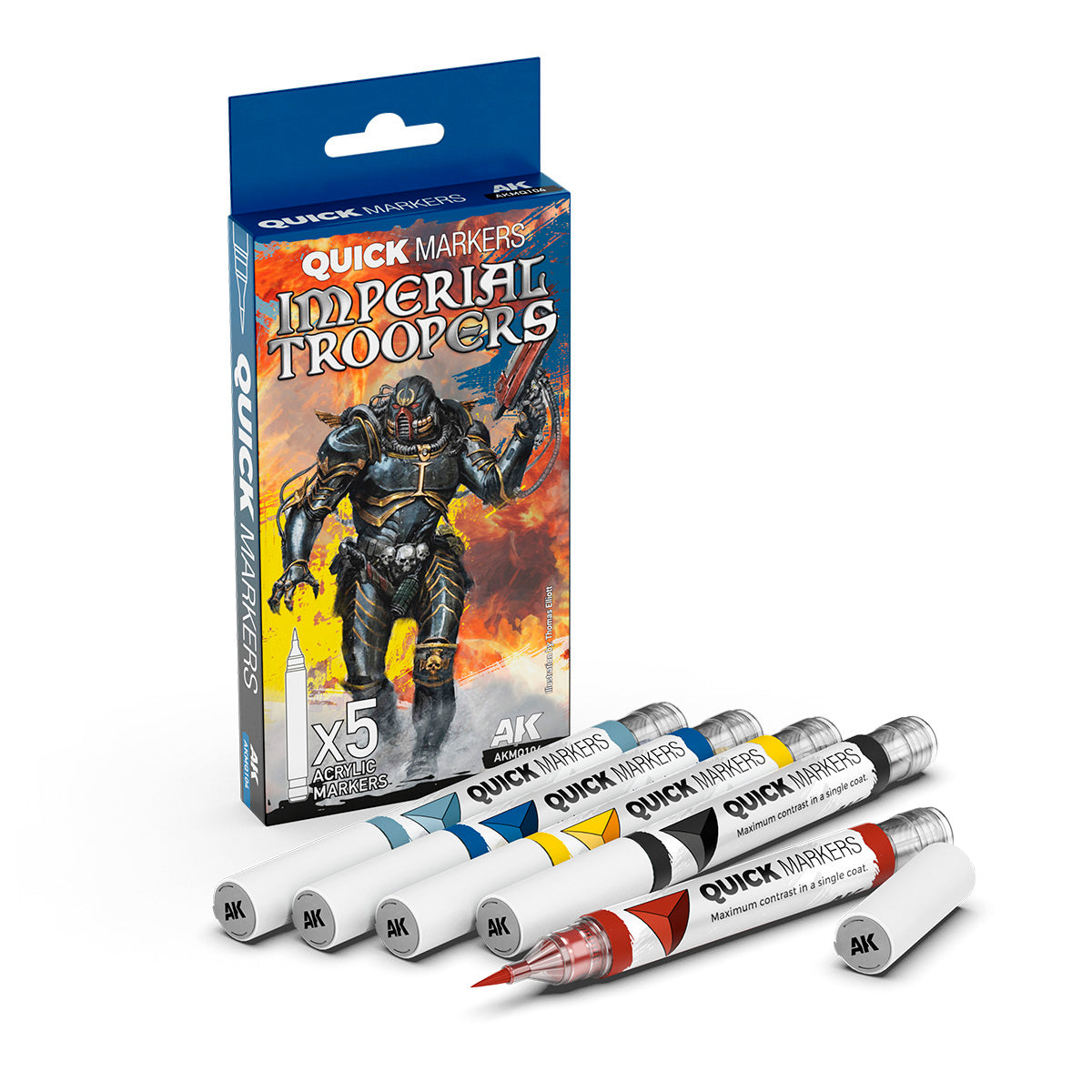 AK Interactive Markers: Quick Markers - Imperial Troopers Set (5) - Golden Apple Comics
