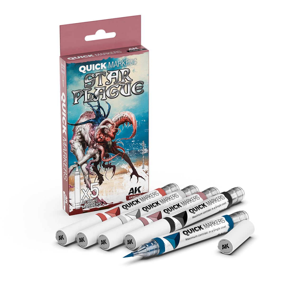 AK Interactive Markers: Quick Markers - Star Plague Set (5) - Golden Apple Comics