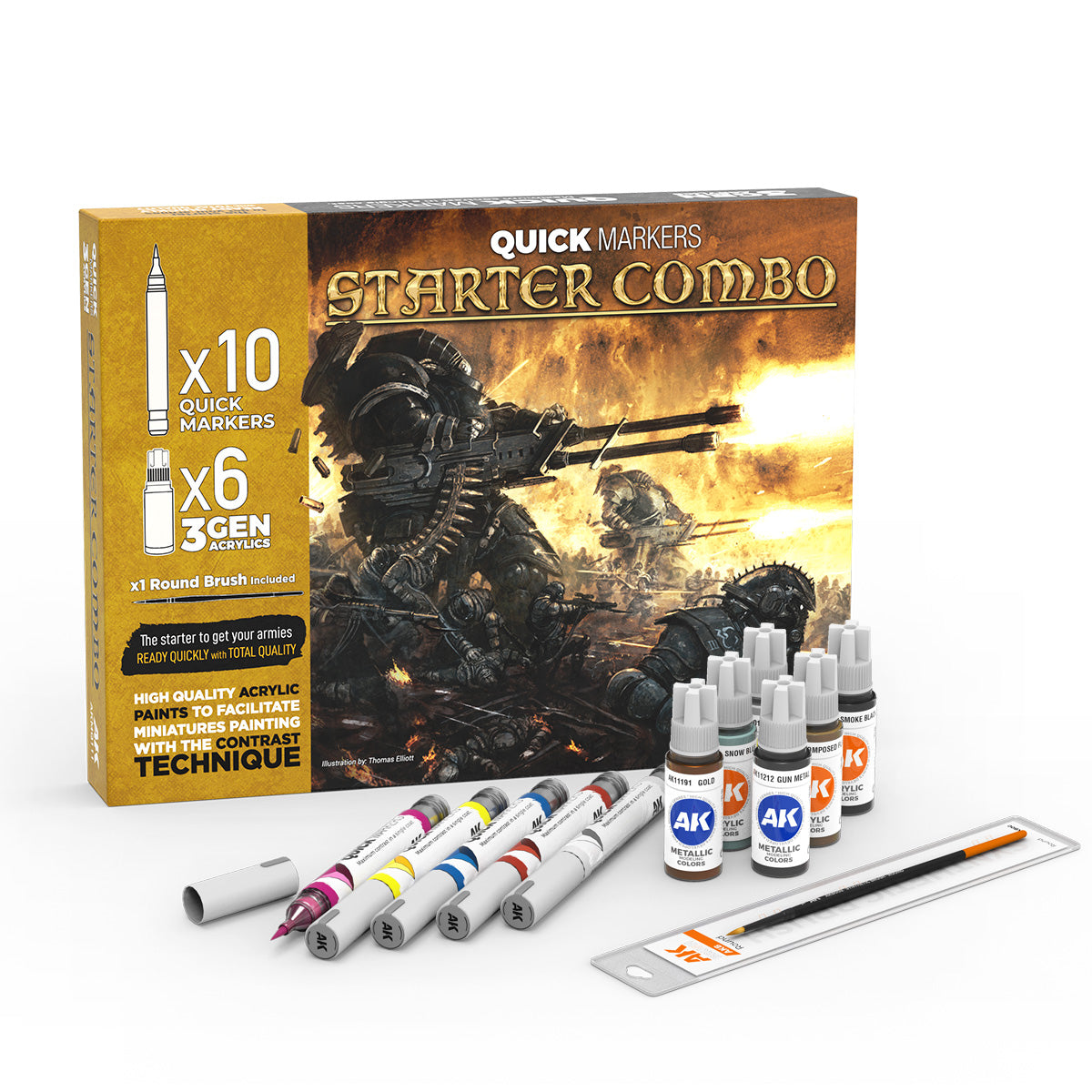 AK Interactive Markers: Starter Combo - Golden Apple Comics