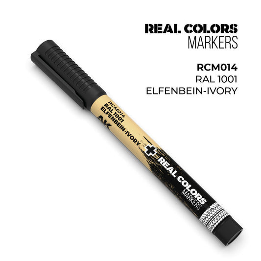 AK Interactive Markers: Real Color Markers - Ral 1001 Elfenbein-Ivo