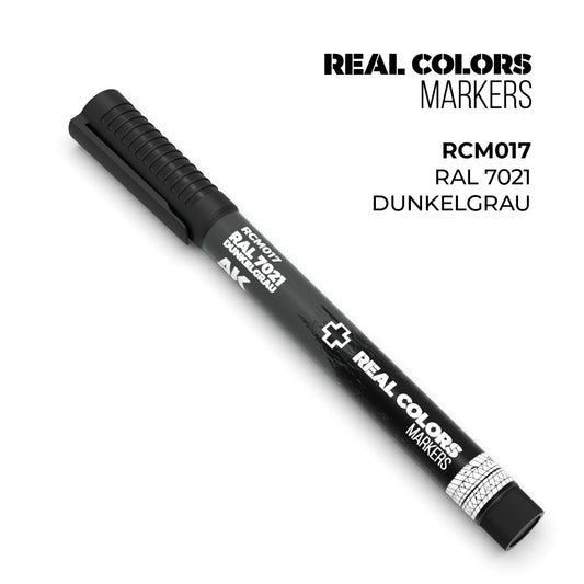 AK Interactive Markers: Real Color Markers - Ral 7021 Dunkelgrau