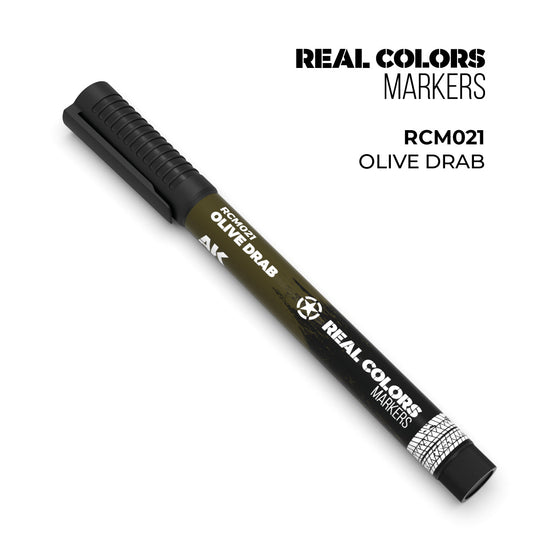 AK Interactive Markers: Real Color Markers - Olive Drab
