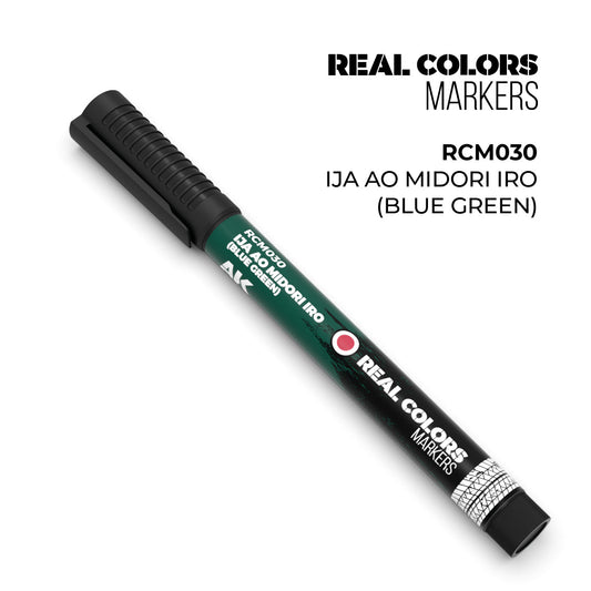 AK Interactive Markers: Real Color Markers - Ija Ao Midori Iro - Blue Green