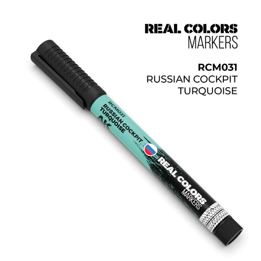 AK Interactive Markers: Real Color Markers - Russian Cockpit Turquoise