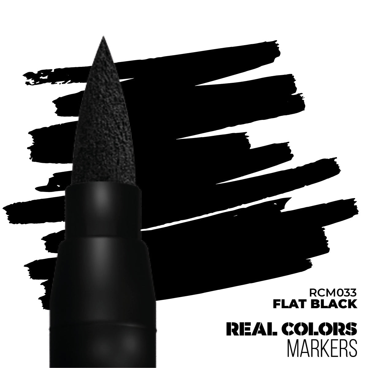 AK Interactive Markers: Real Colors Markers - Flat Black - Golden Apple Comics
