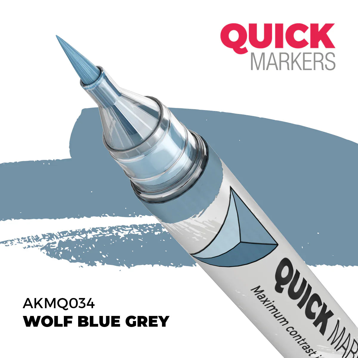 AK Interactive Markers: Quick Markers - Wolf Blue Grey - Golden Apple Comics