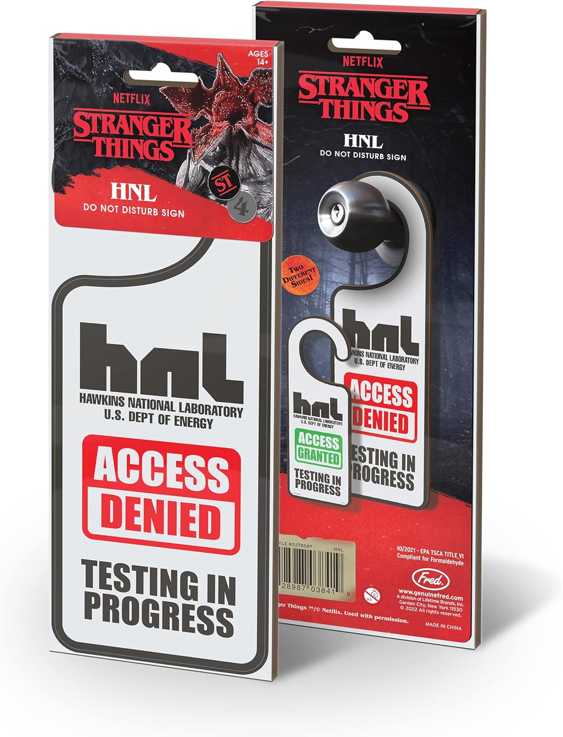 Stranger Things Fredd Fred & Friends: Do Not Disturb Sign - Stranger Things - Hawkins Nation