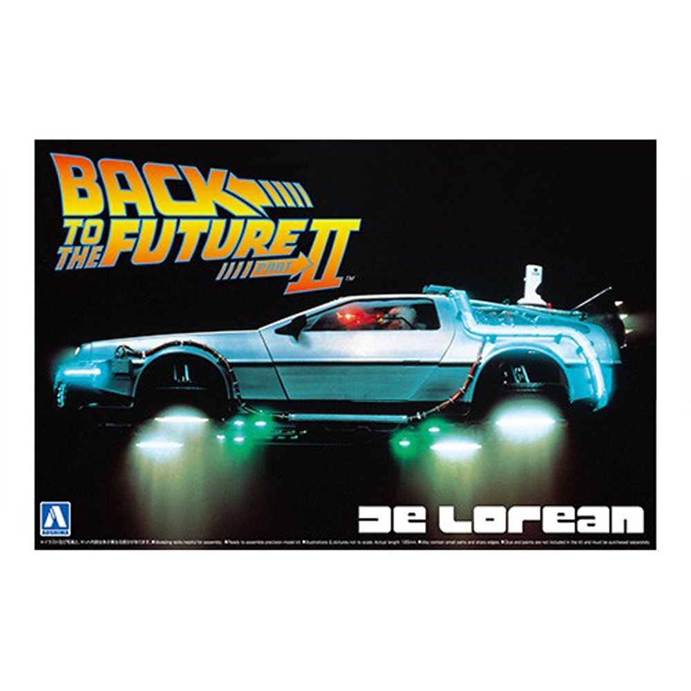 Aoshima: Back to the Future Part II DeLorean 1/24 Scale Model Kit #BT-02 - Golden Apple Comics