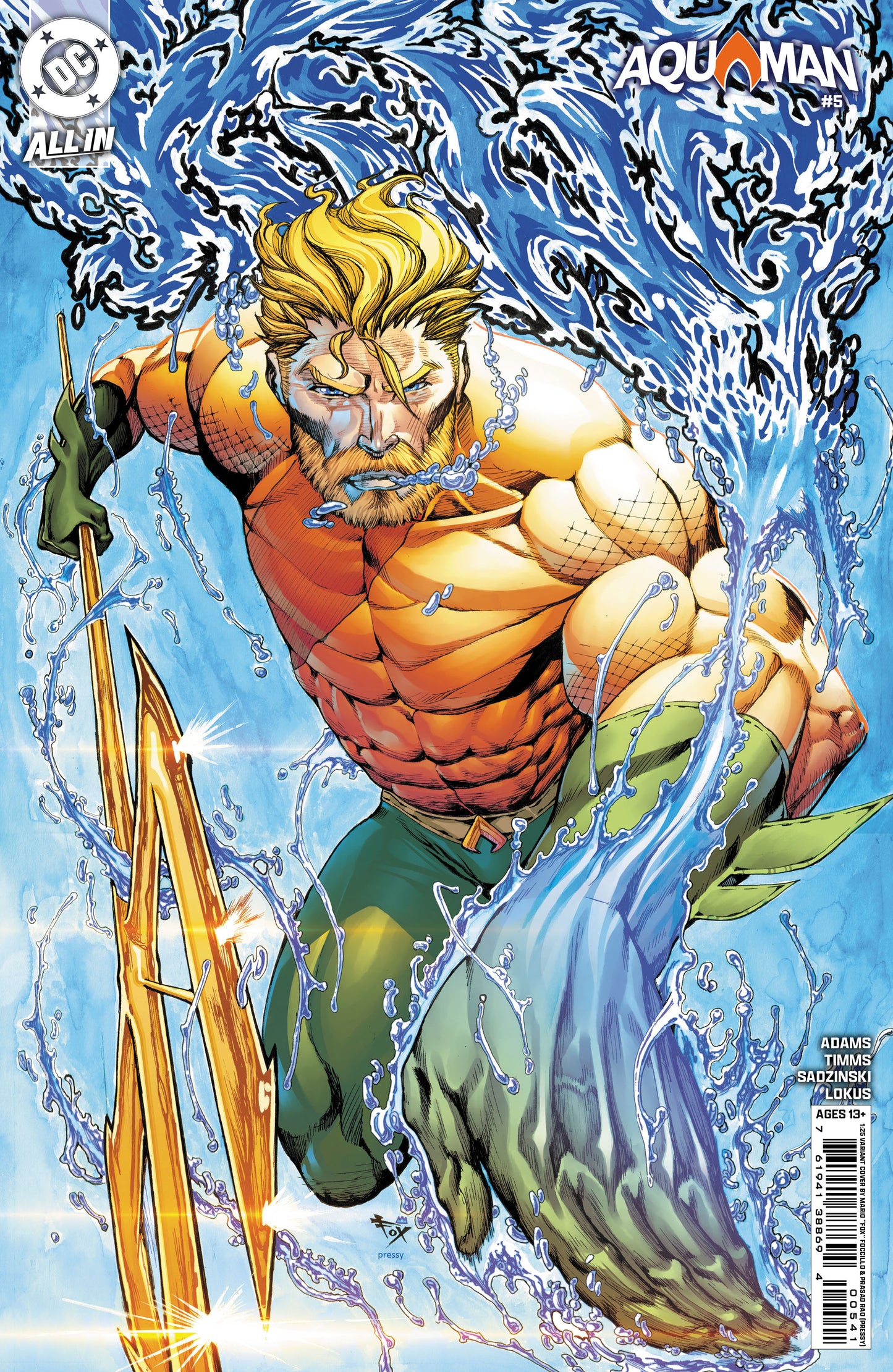 Aquaman #5 E 1:25 Mario Foccillo Variant (05/14/2025) Dc