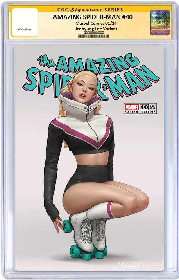 Amazing Spider-Man #40 Jeehyung Lee Spider-Gwen Rollerskate Variant (12/20/2023) Marvel - Trade CGC SS Amazing Spider-Man #40 Jeehyung Lee Spider-Gwen Rollerskate Variant (12/20/2023) Marvel - Trade CGC SS