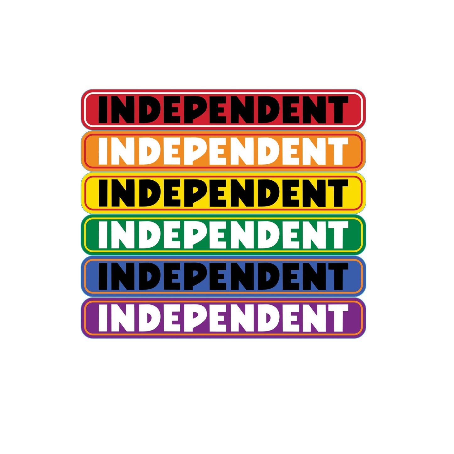 INDEPENDENT BAR LOGO STICKER (ASSORTED)