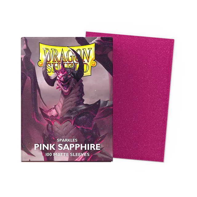 Dragon Shield: Standard 100ct Sleeves - Pink Sapphire (Matte)