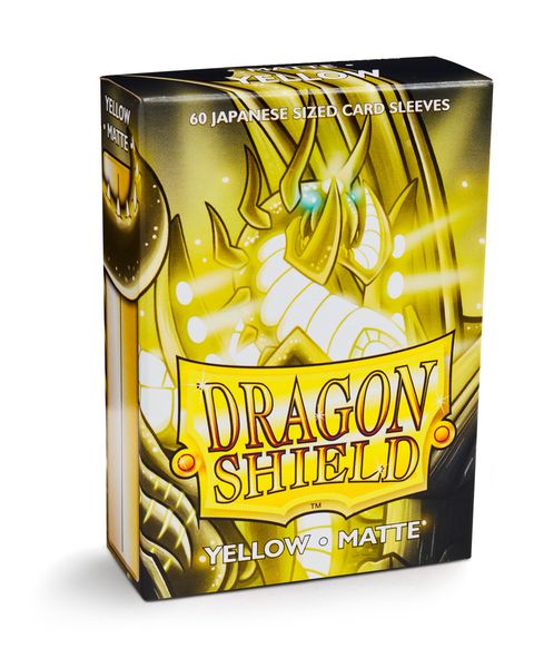 Dragon Shield Matte Yellow Japanese Sleeves 60-Count
