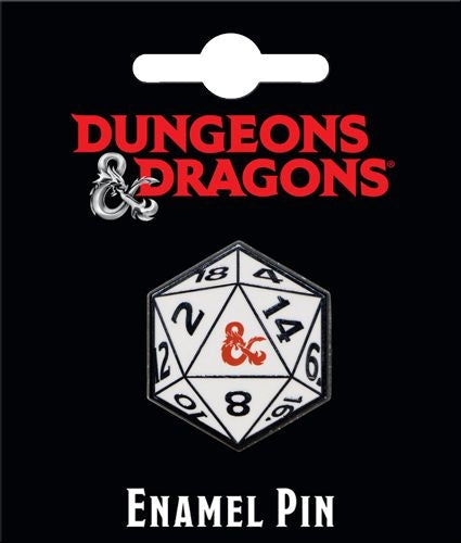 Dungeons & Dragons: 20 Sided Die Enamel Pin - Golden Apple Comics