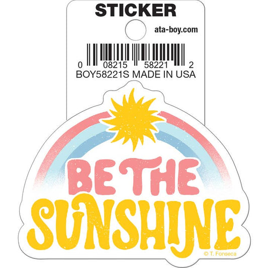 Tobe Fonseca: Be the Sunshine Die Cut Vinyl Sticker - 3"