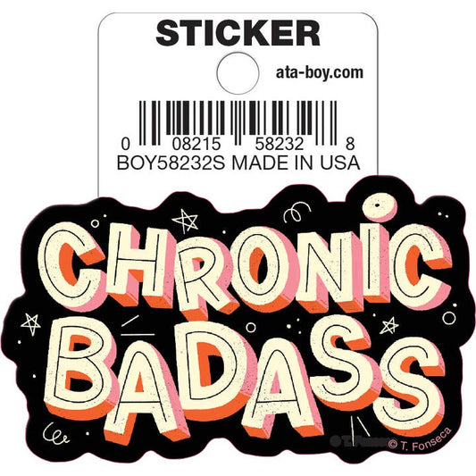 Tobe Fonseca: Chronic Badass Die Cut Vinyl Sticker - 3"