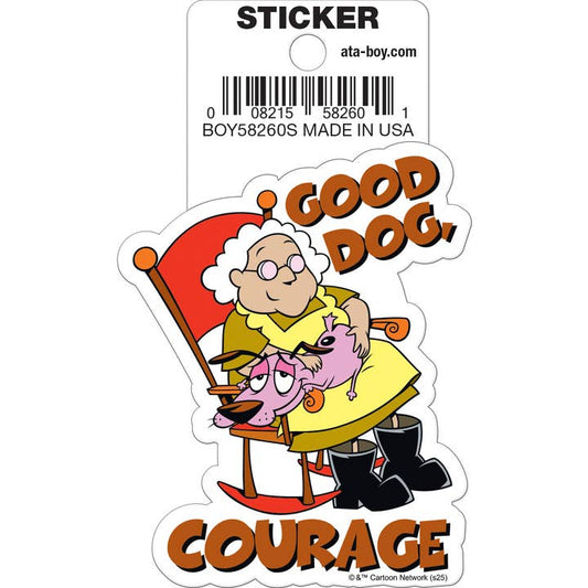 Courage the Cowardly Dog: Good Dog Die Cut Vinyl Sticker - 3"