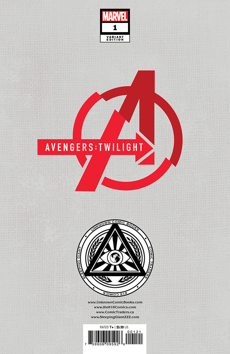 [2 Pack] Avengers: Twilight #1 Unknown Comics Davide Paratore Exclusive Var (01/17/2024)