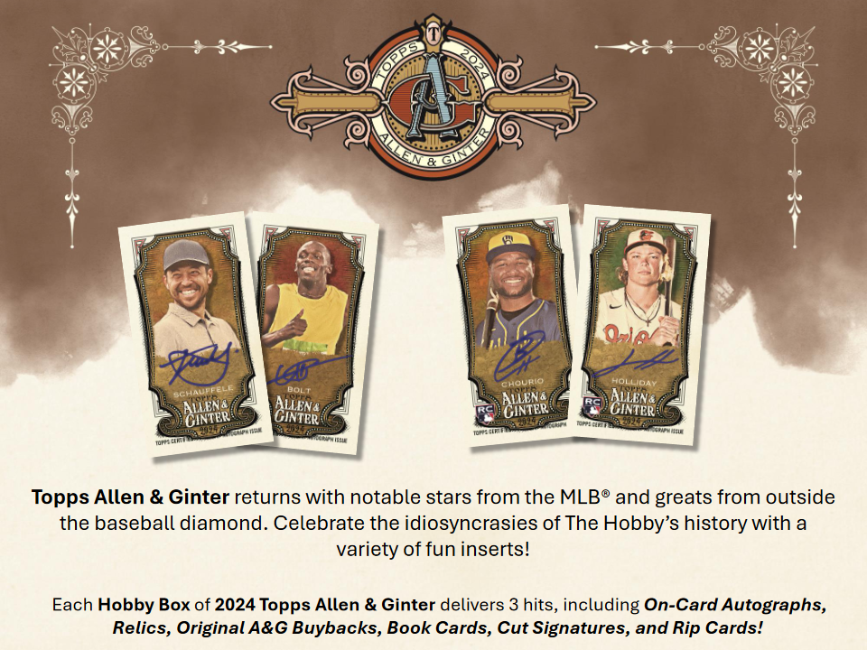 Allen & Ginter Baseball Topps 2024 Hobby Box - 24 Packs (10/30/2024)