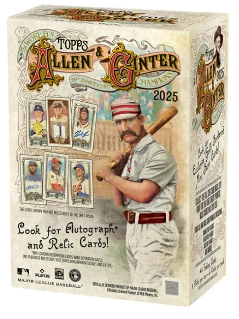 Allen & Ginter Baseball Topps 2025 Value Box - 8 Packs (12/10/2025)