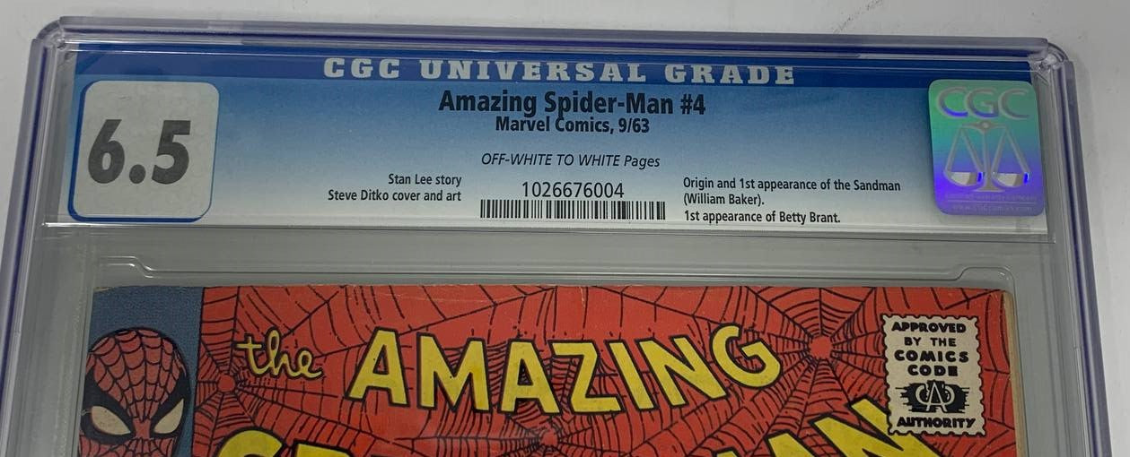 Amazing Spider-Man #4 Marvel 1963 CGC 6.5 Stan Lee Steve Ditko 1st Sandman