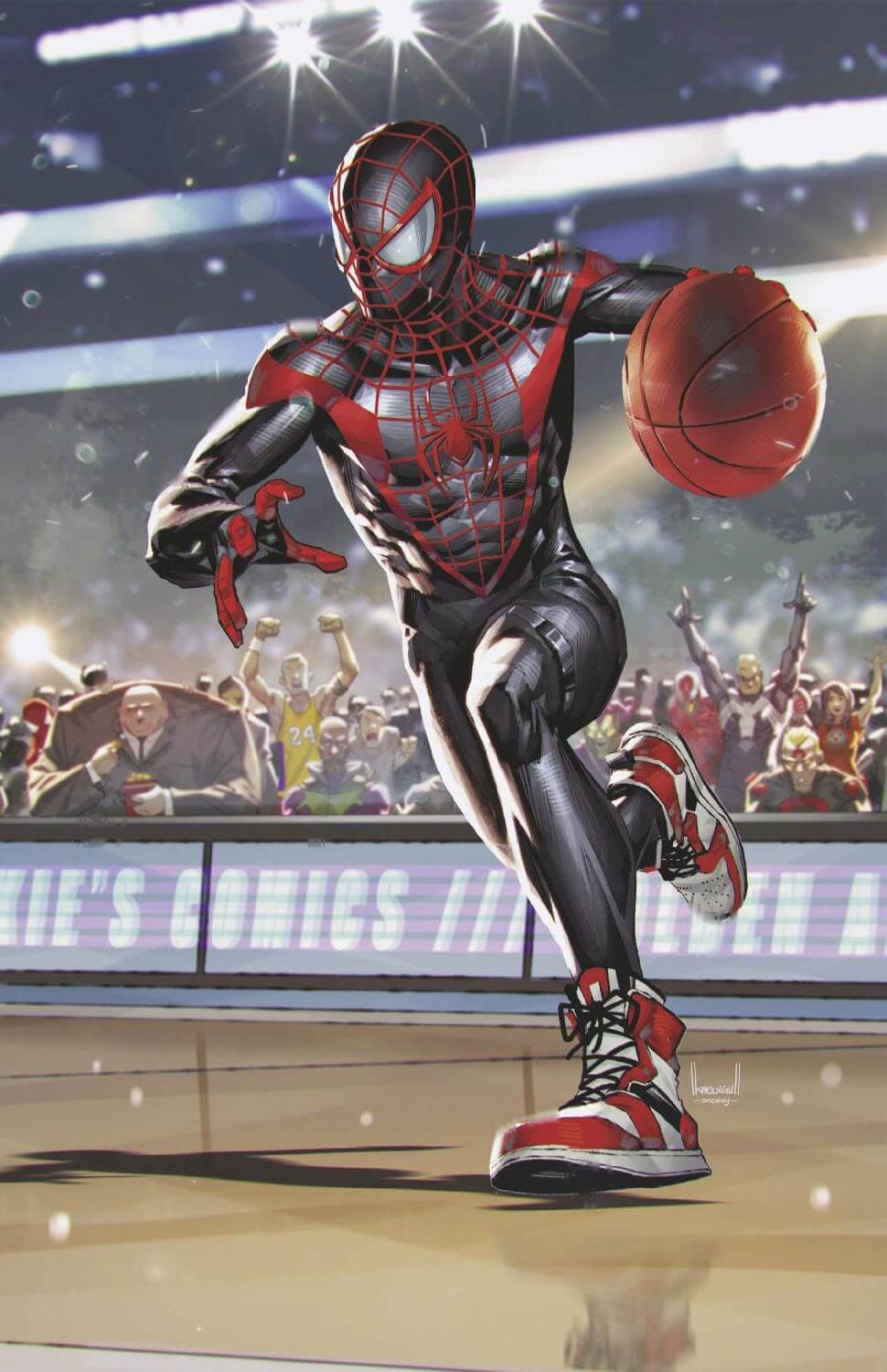Amazing Spider-Man #68 Kael Ngu Miles Morales Basketball VIRGIN Variant (06/16/2021) Marvel