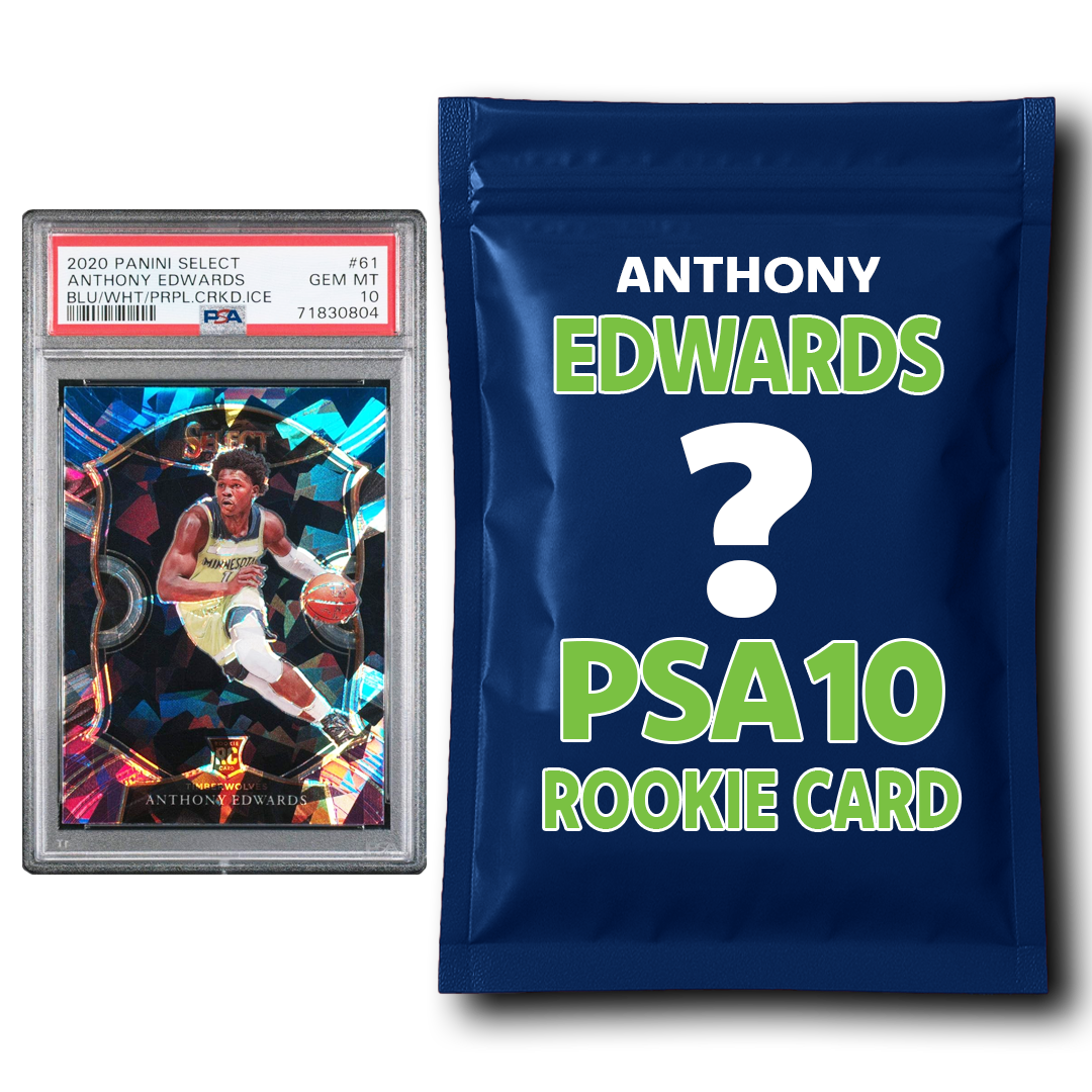 Anthony Edwards PSA 10 Graded Rookie Basketball Card Mystery Pack
