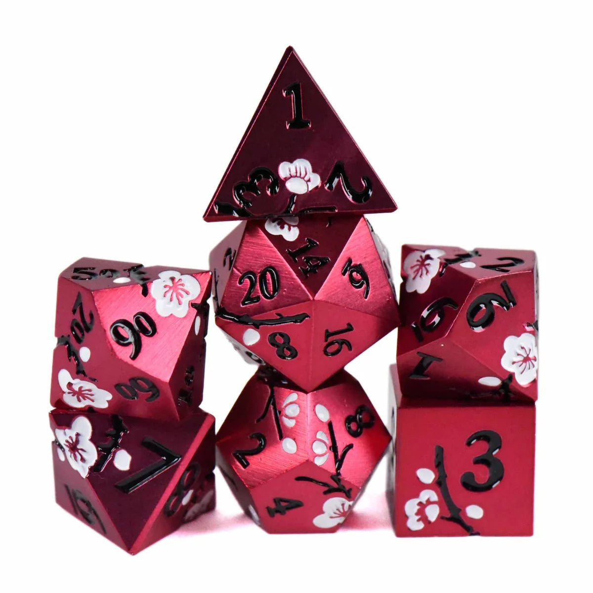 Apple Blossom (Metal) - 7 Dice Set