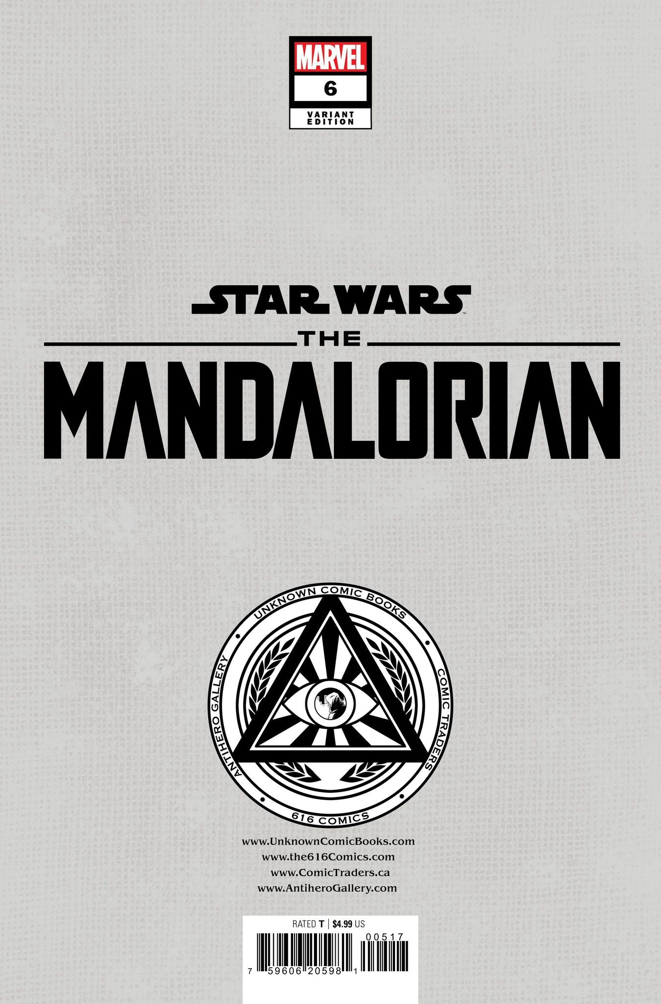 [2 Pack] Star Wars: The Mandalorian Season 2 #6 Unknown Comics Kaare Andrews Exclusive Var (11/15/2023)