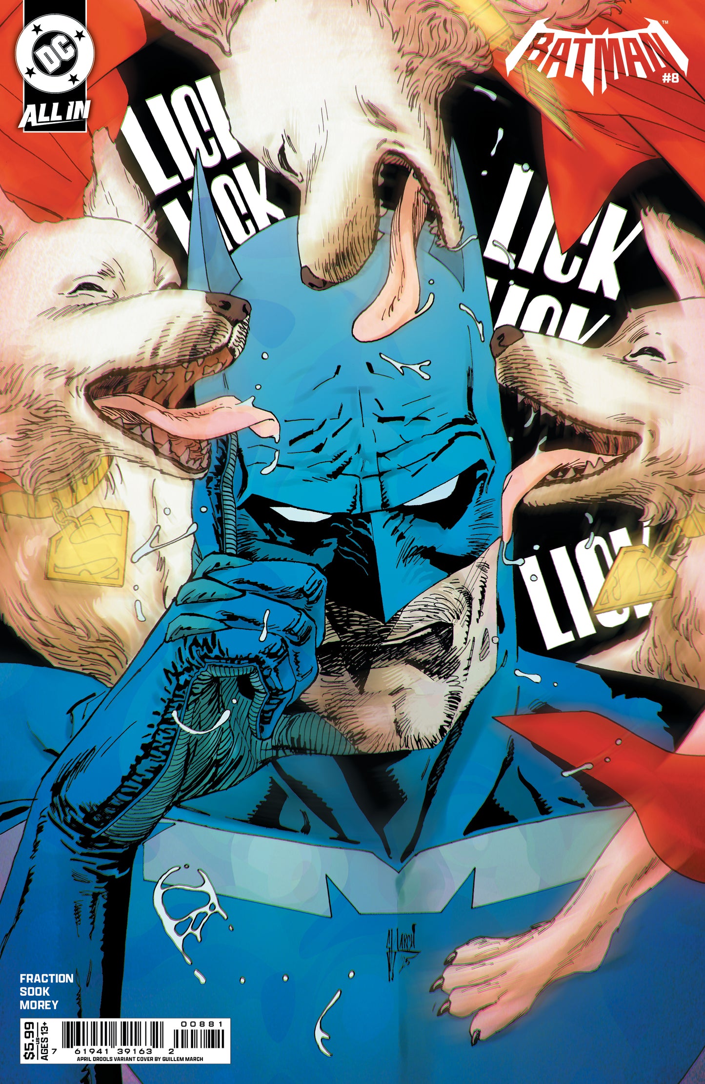 Batman #8 G Guillem March April Drools Variant (04/01/2026) Dc - Golden Apple Comics