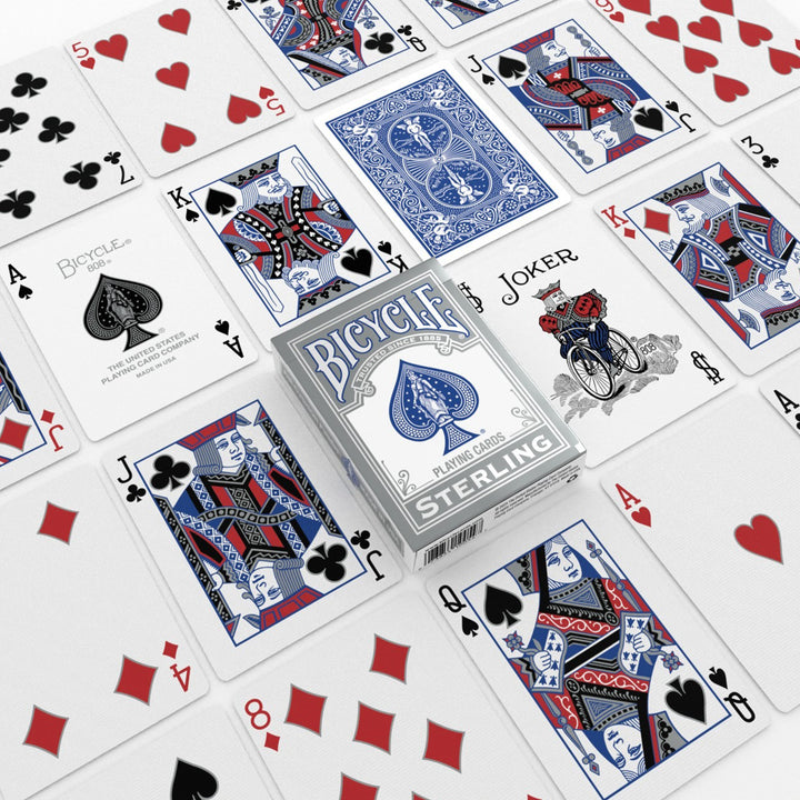 Bicycle Playing Cards: Sterling - Blue