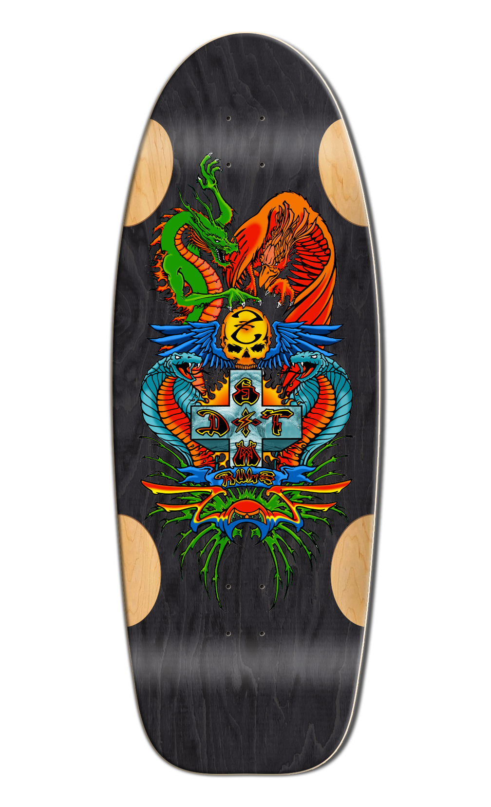 **Pre-Order** BullDog Designs "Dragon" 11.875" Skateboard Deck