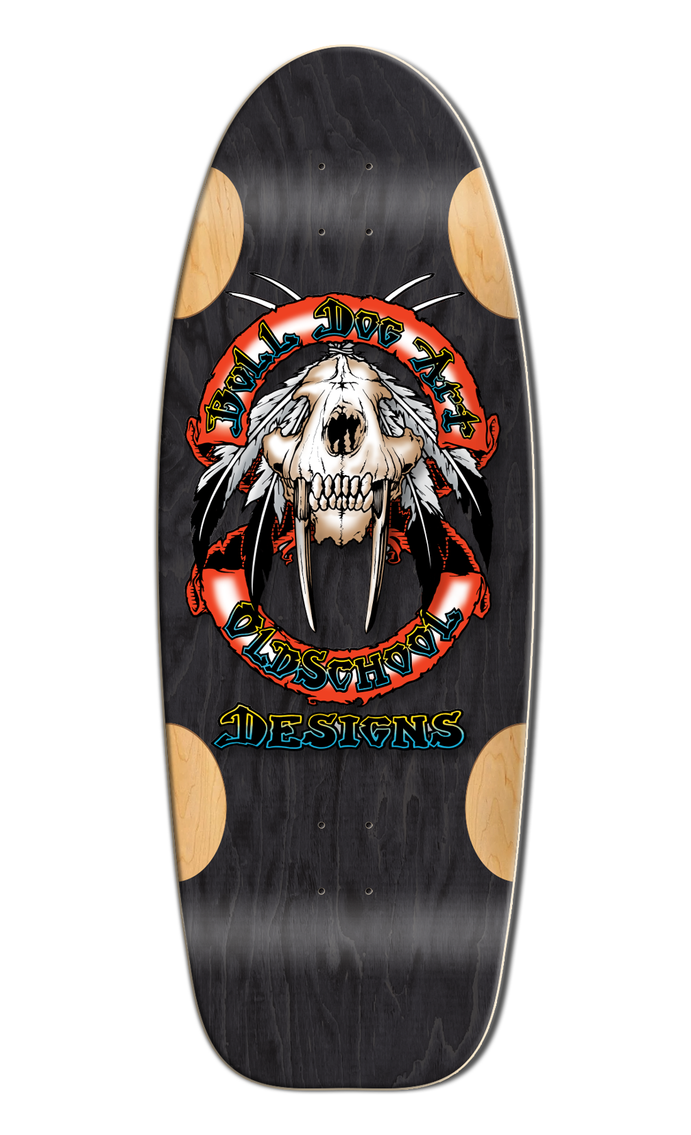 **Pre-Order** BullDog Designs "Sabertooth" 11.875" Skateboard Deck