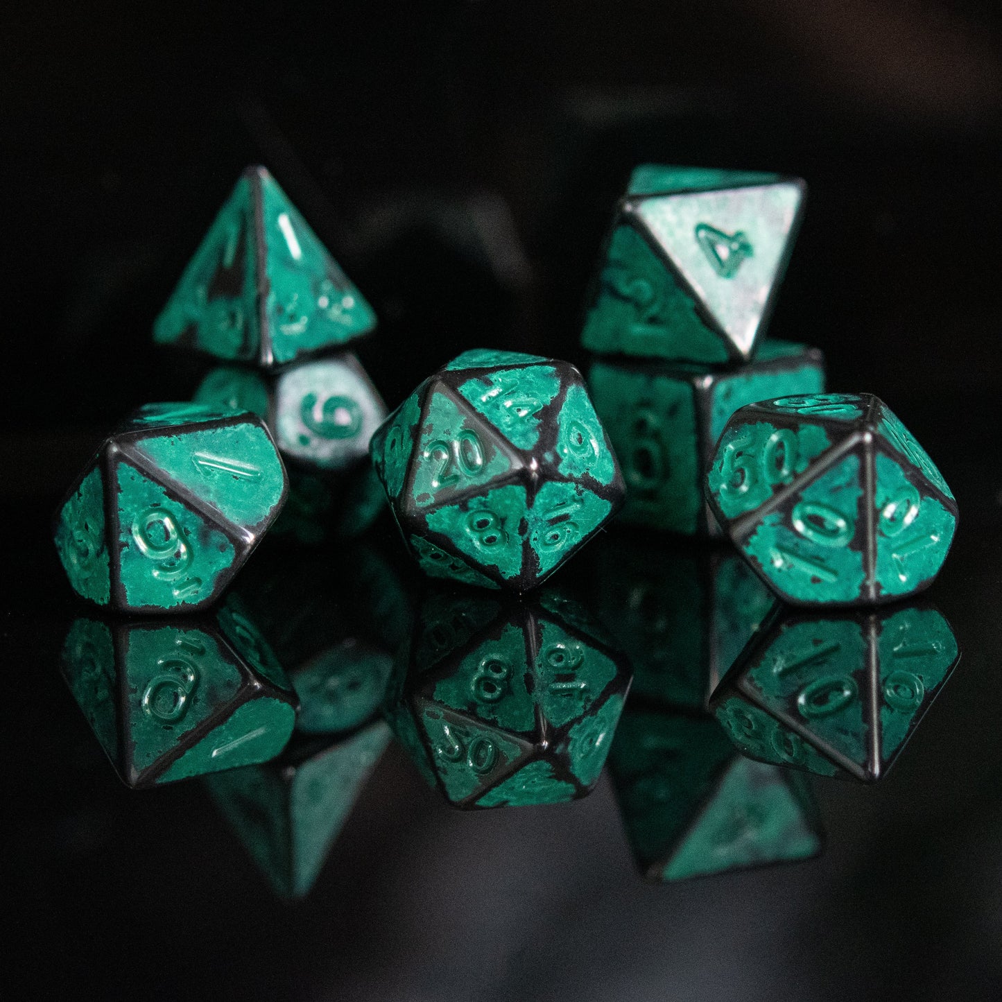 Biohazard Acrylic Dice Set