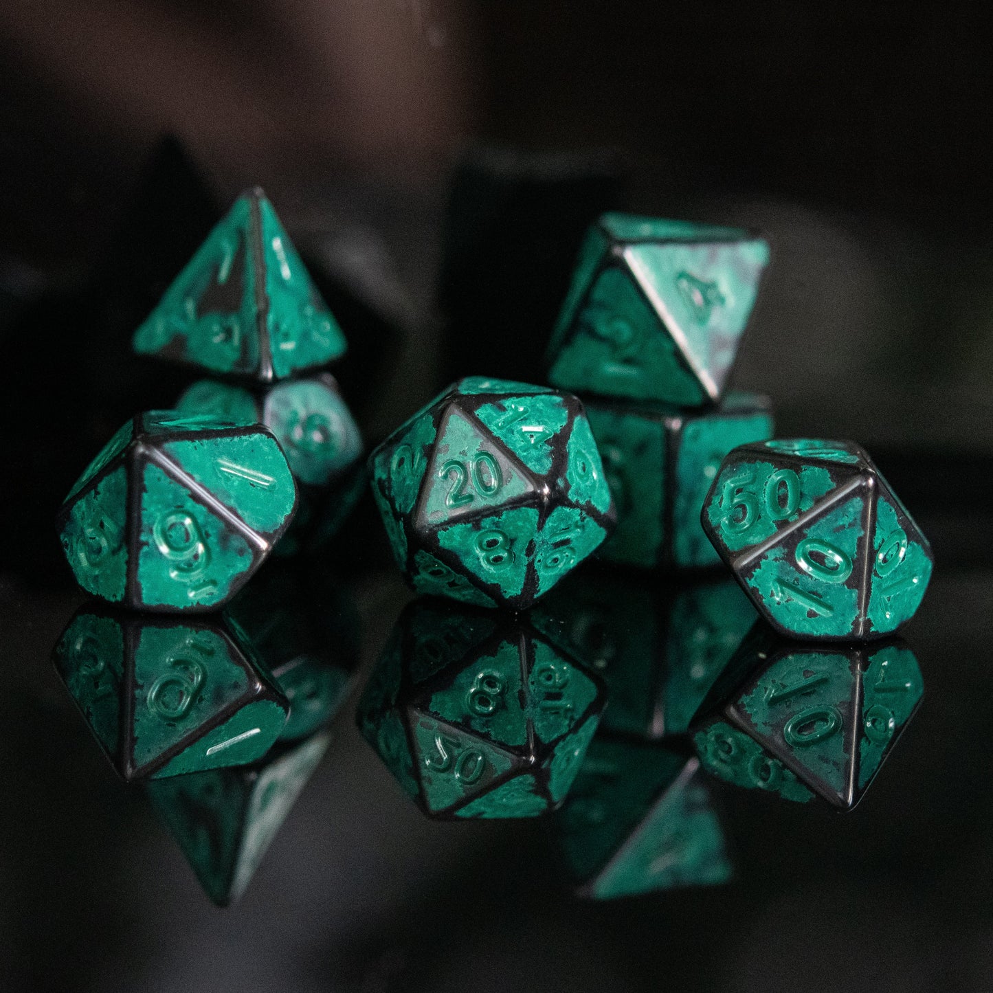 Biohazard Acrylic Dice Set