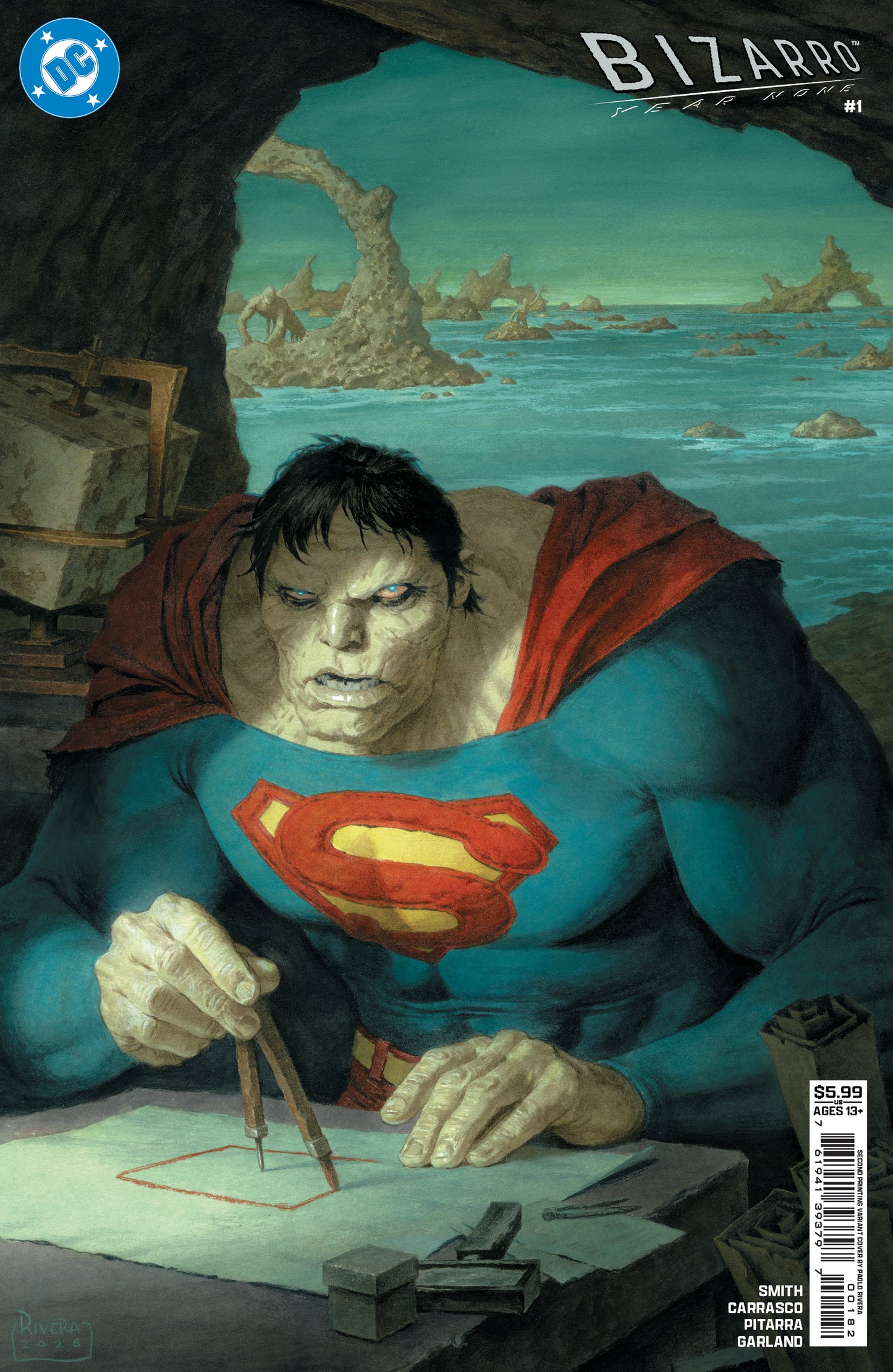 Bizarro Year None #1 (Of 4) 2nd Print B Paolo Rivera (06/03/2026) Dc - Golden Apple Comics