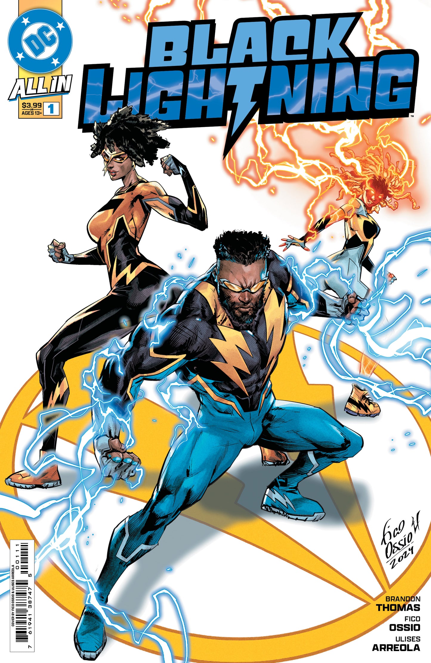 Black Lightning #1 A Fico Ossio Brandon Thomas (11/13/2024) Dc