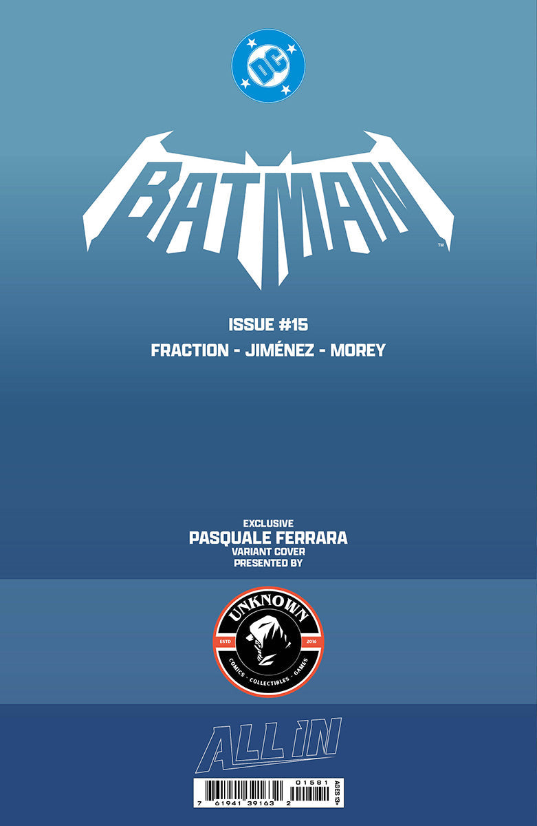 [FOIL] BATMAN #15 PASQUALE FERRARA EXCLUSIVE VIRGIN VAR (11/04/2026) - Golden Apple Comics