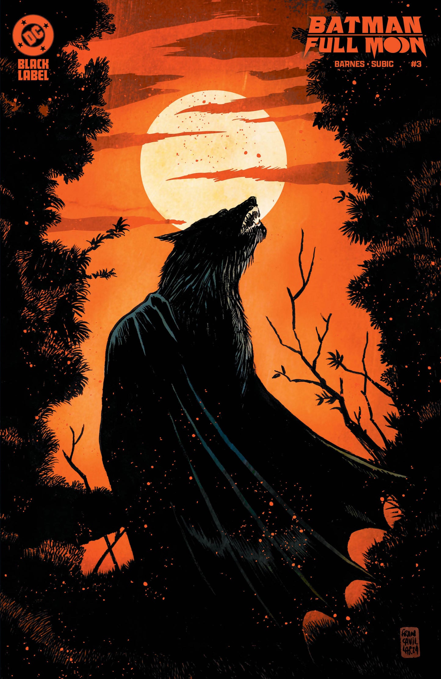 Batman Full Moon #3 (Of 4) B Francesco Francavilla Variant (12/11/2024) Dc