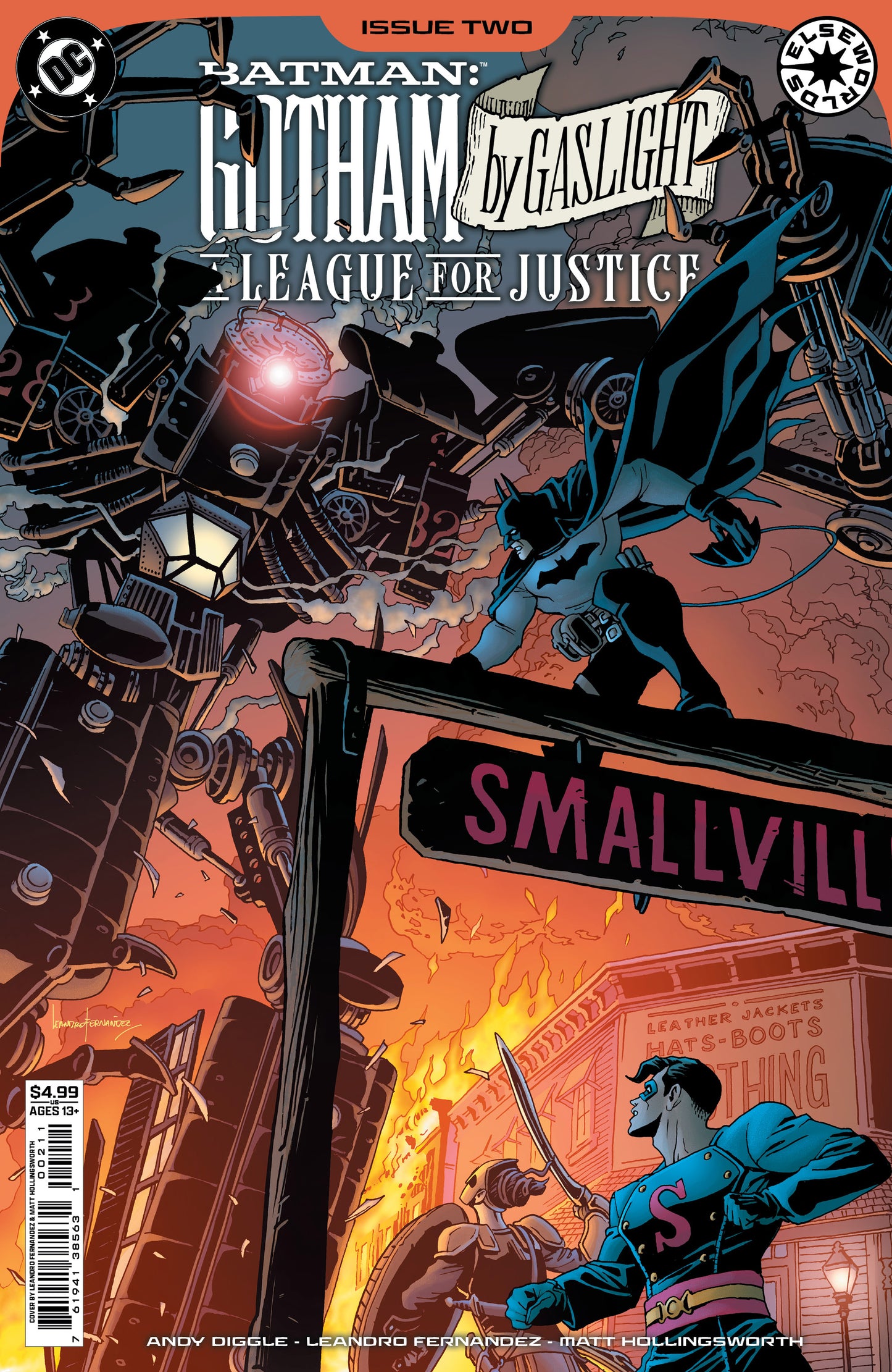 Batman Gotham By Gaslight A League For Justice #2 (Of 6) A Leandro Fernandez Andy Diggle (08/13/2025) Dc