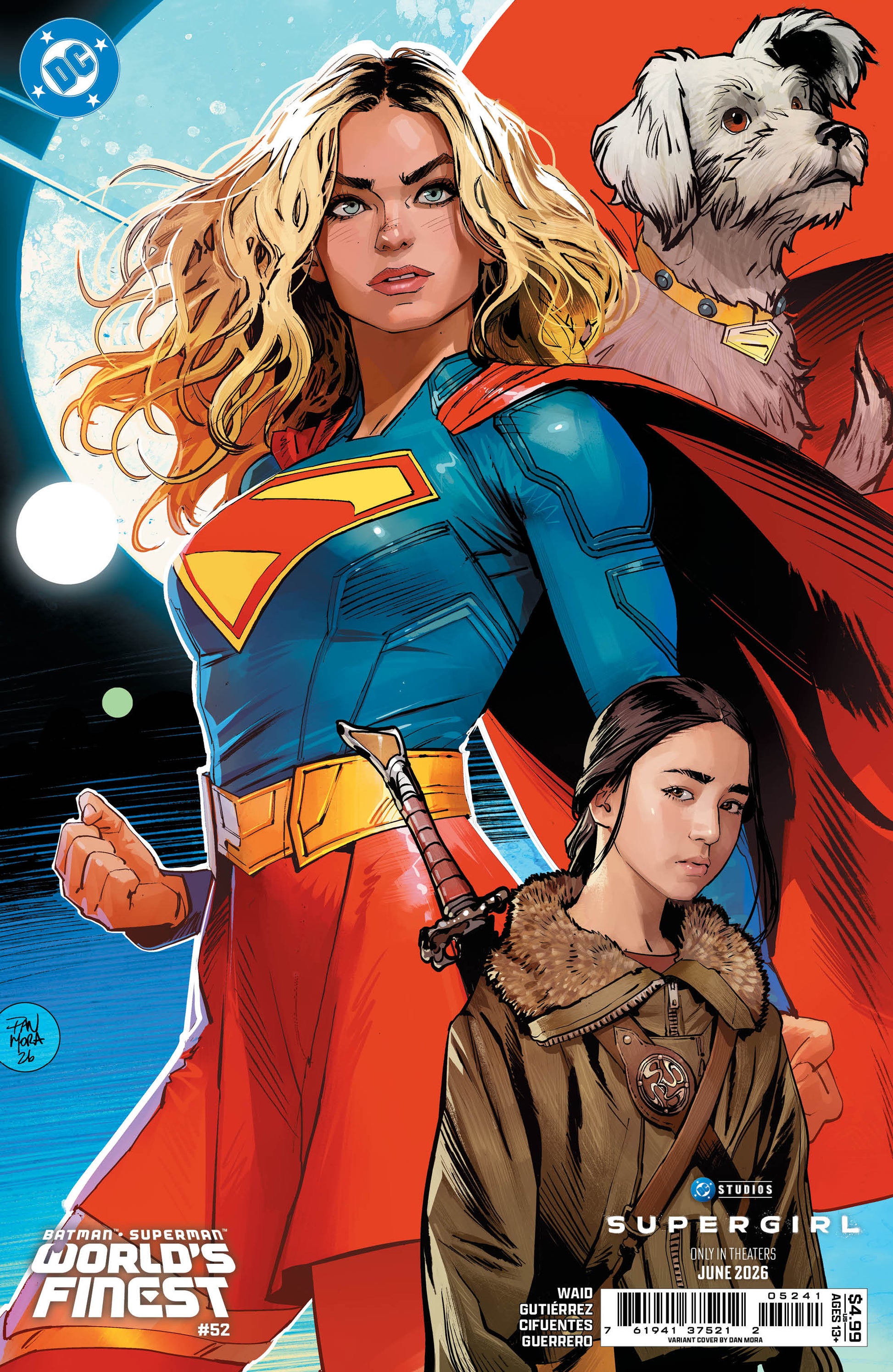 Batman Superman Worlds Finest #52 D Dan Mora Supergirl Movie Variant (06/17/2026) Dc - Golden Apple Comics