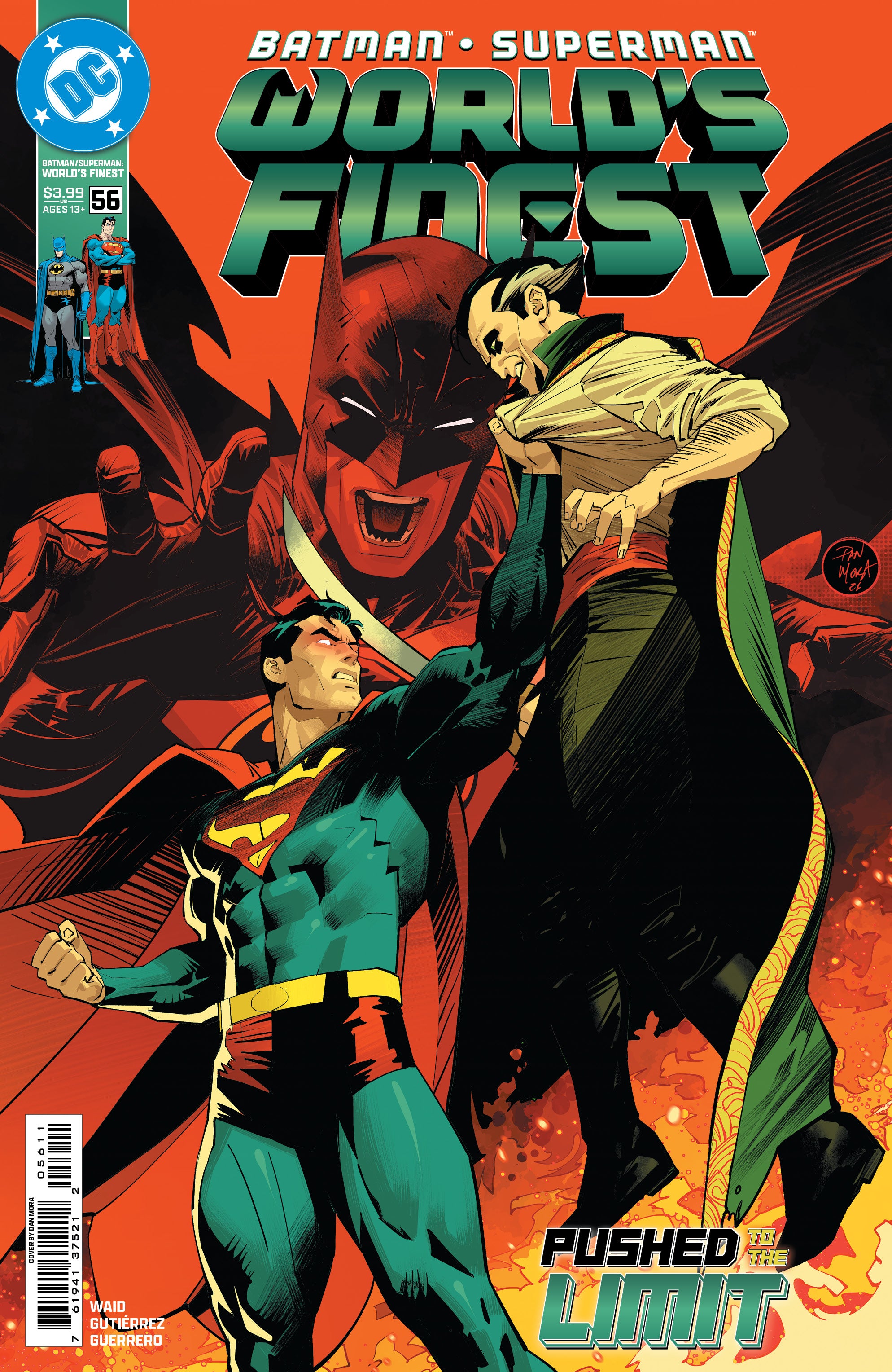 $100,000 REWARD! THE MURDERER リバティベルサルーン Batman Superman Worlds Finest #56 A Dan Mora (10/21/2026) Dc