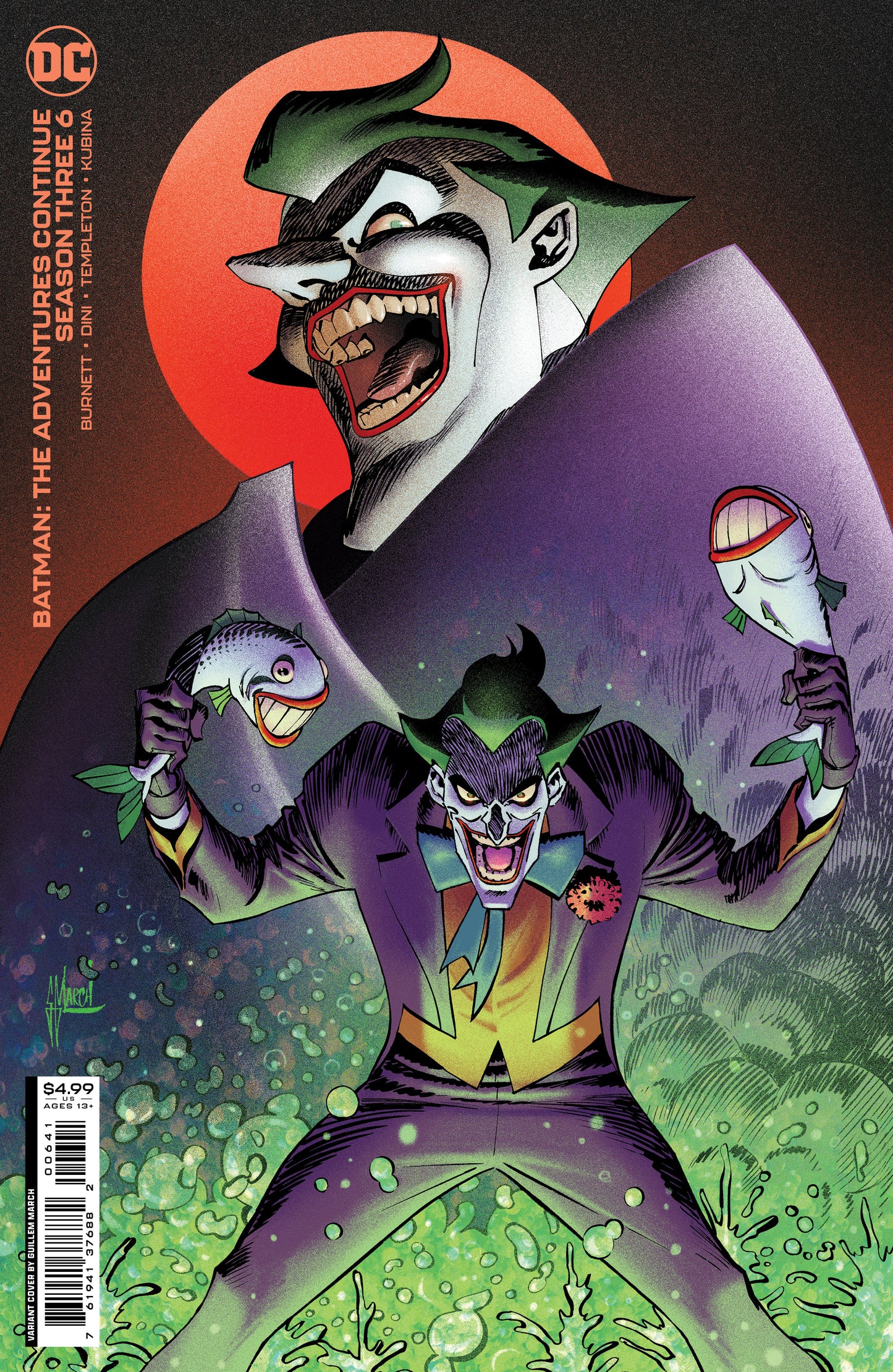 Batman The Adventures Continue Season Three #6 (Of 8) C Guillem March Villain Card Stock Variant (06/20/2023) Dc