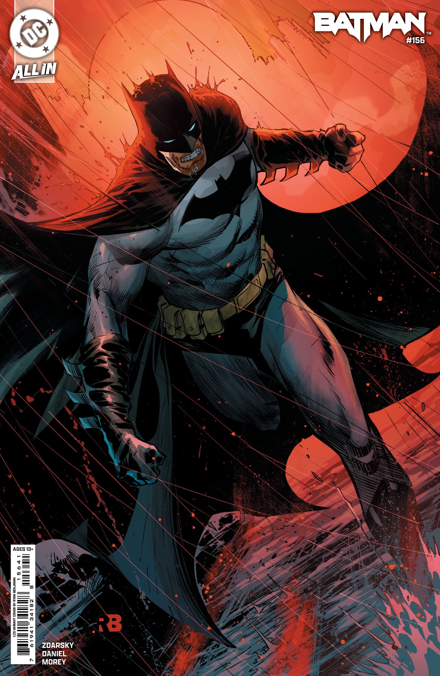 Batman #156 F 1:25 Ryan Benjamin Variant (01/01/2025) Dc