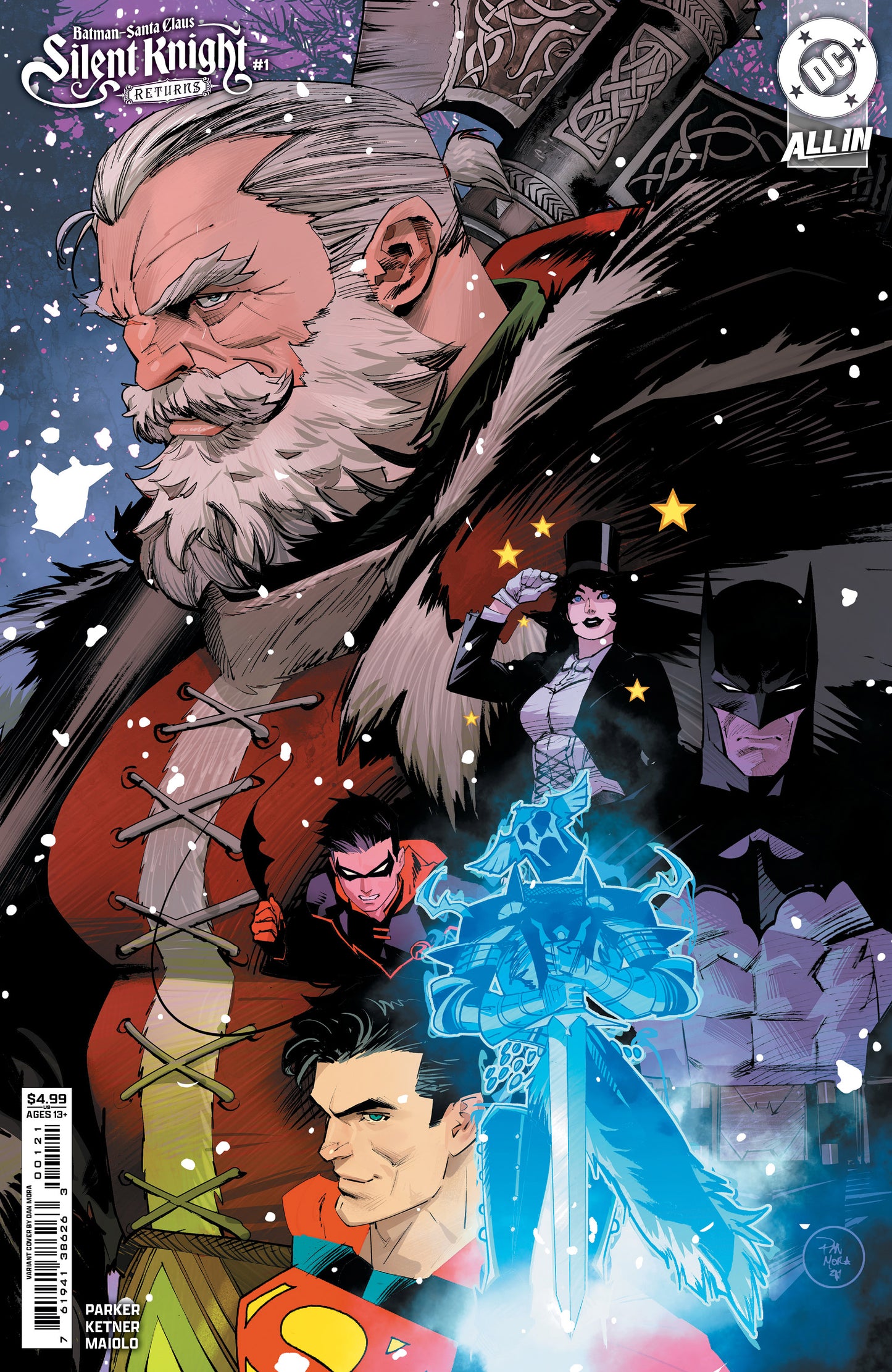 Batman Santa Claus Silent Knight Returns #1 (Of 5) B Dan Mora Variant (11/27/2024) Dc