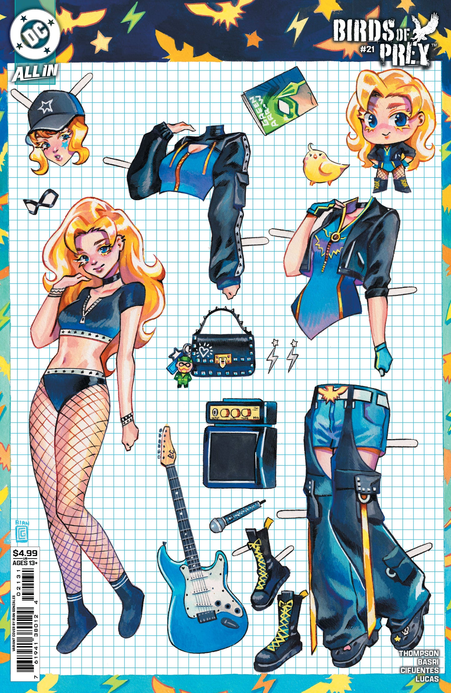 Birds Of Prey #21 C Rian Gonzales Paper Doll Variant (05/07/2025) Dc